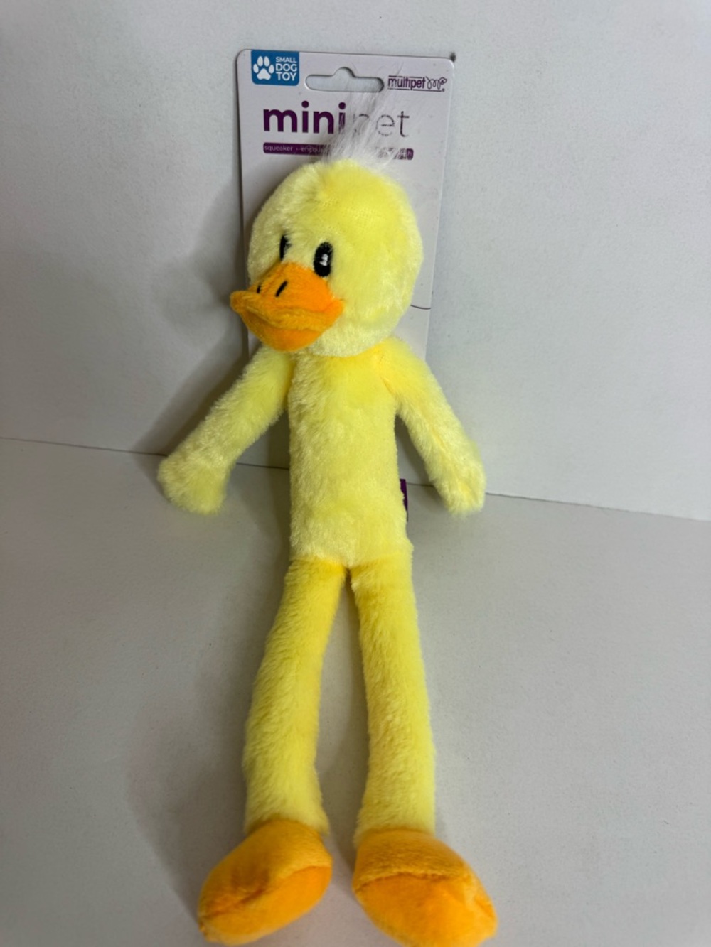 Mini Pet Yellow Duck Plush Dog Toy